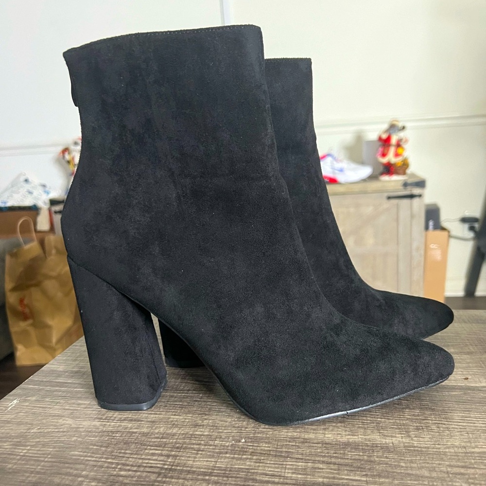 Fashion Nova Who Said Bootie - Murphy Black Size 11